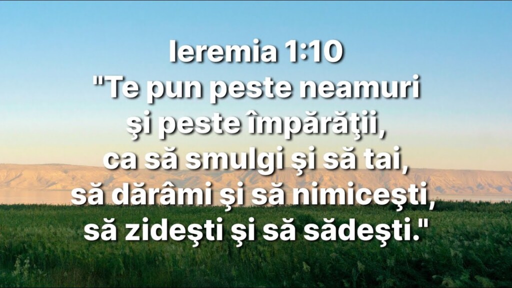 Ieremia 1:10 – Albert Svab – 22.02.2024
